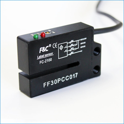 12-24VDC NPN NO.NC 4 οπτικός αισθητήρας ετικετών δικράνων καλωδίων με Potentionmeter
